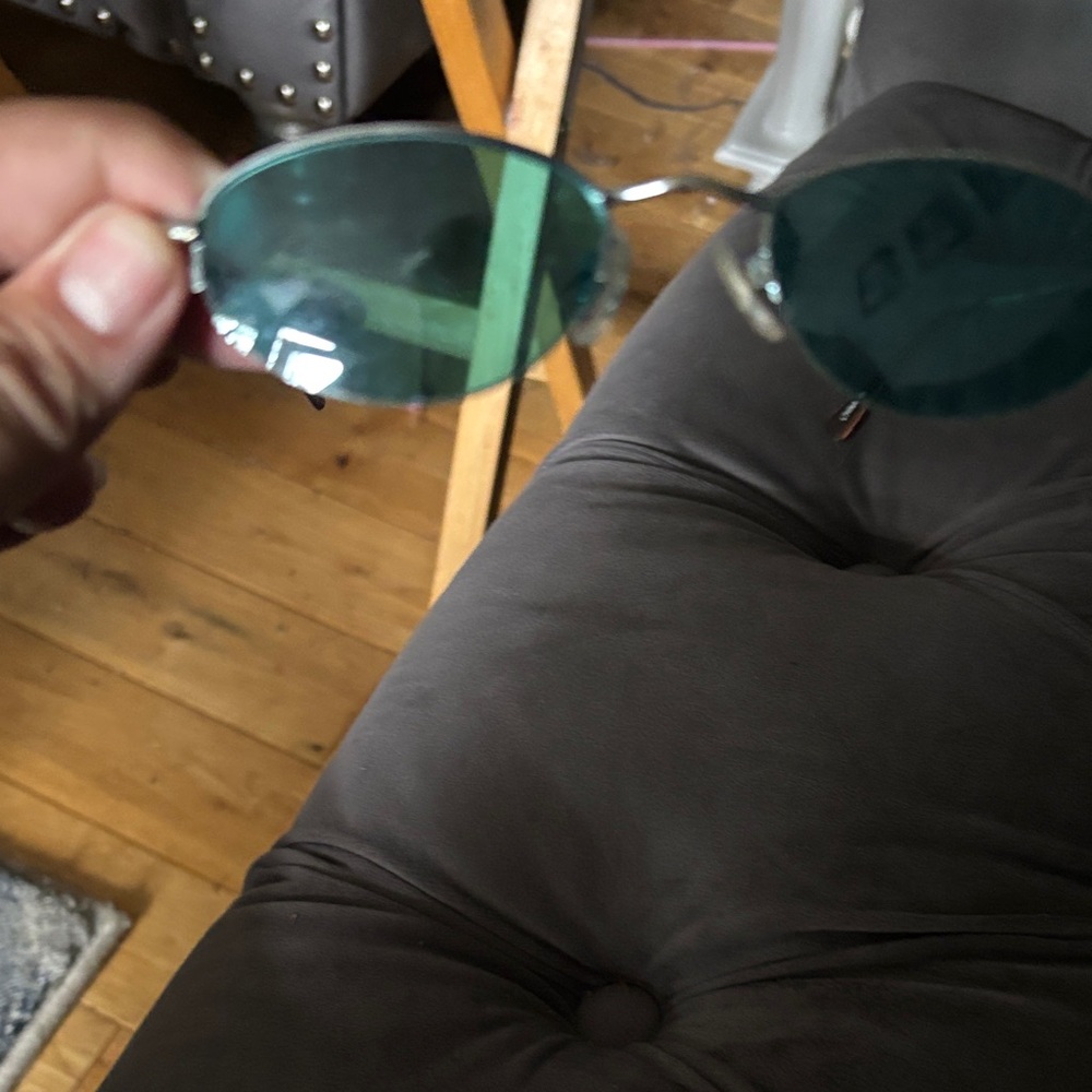 Vintage Green Sunglasses (not sure of brand)with Yves Saint Laurent case